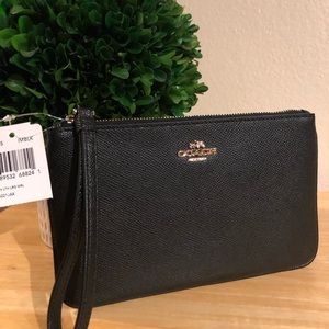 COACH Leather Wristlet